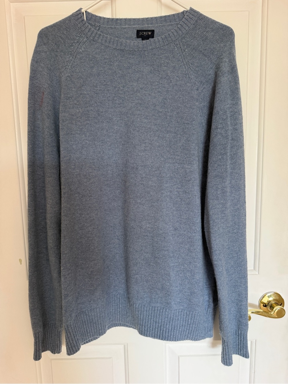 🩷 J. Crew Men's Light Blue Crewneck Sweater Size L